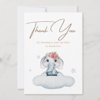 Baby shower Hartelijk dank Bedankkaart