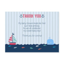 Baby shower Hartelijk dank