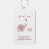 Baby shower Hartelijk dank Cadeaulabel (Achterkant)