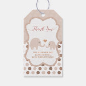 Baby shower Hartelijk dank Cadeaulabel (Achterkant)