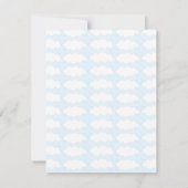 Baby shower Hartelijk dank, geel/blauw Castle Bedankkaart (Achterkant)