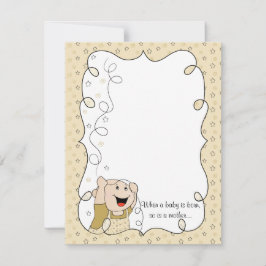 Baby shower Hartelijk dank, Gold/Zwarte sterren Bedankkaart