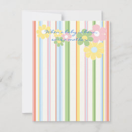 Baby shower Hartelijk dank Kaart "Picnic Floral/St