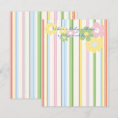 Baby shower Hartelijk dank Kaart "Picnic Floral/St (Voorkant / Achterkant)