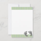 baby shower Hartelijk dank van baby Card Bedankkaart (Achterkant)