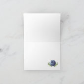 Baby shower Hartelijk dank voor blauwe bessen Bedankkaart (Binnen)