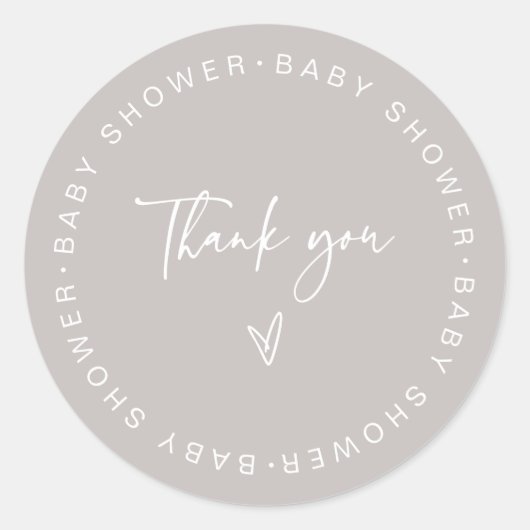Baby shower - Hartelijk dank voor Sticker voor eti (Voorkant)
