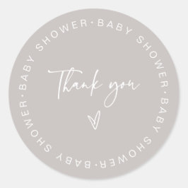 Baby shower - Hartelijk dank voor Sticker voor eti