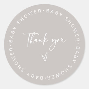 Baby shower - Hartelijk dank voor Sticker voor eti