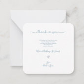 Baby shower Hartelijk dank voor uw DIY-kleurenscri Notitiekaartje (Achterkant)