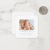 Baby shower Hartelijk dank voor uw DIY-kleurenscri Notitiekaartje (Voorkant / Achterkant in situ)