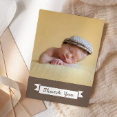 Baby shower Hartelijk dank voor uw fotokaart (aang Bedankkaart