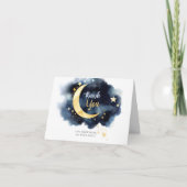 Baby shower - Hartelijk dank - Waterverven voor cr Bedankkaart (Voorkant)