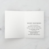  Baby shower hartslag Uitnodiging (Binnen)