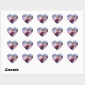 Baby Shower hartvormige stickers enveloppen zegels (Vel)