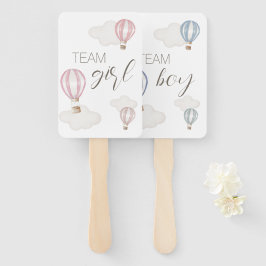 Baby Shower Heet Lucht Ballonnen Geslacht Neutraal Handwaaier