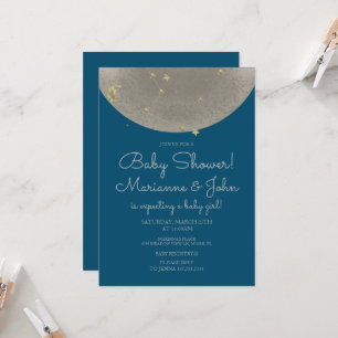 Baby Shower Hemel Maantje Sterren Nepgoud  Kaart