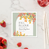 Baby shower Herfst In Liefde Herfst Bloemen Baby Servet (Insitu)