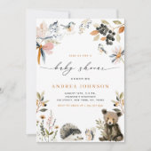 Baby shower herfstbosdieren Herfst Kaart (Voorkant)