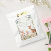 Baby shower Herten Bosbloemen Bedankzakje (Gezegeld)