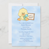 Baby shower Het is een Boy Baby Duck Kaart (Voorkant)