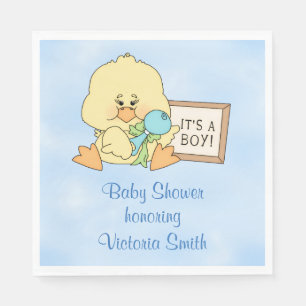 Baby shower Het is een Boy Baby Duck Servet