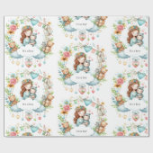 Baby shower Het is een Boy Blue Wrapping Paper Cadeaupapier (Vlak)