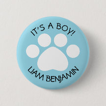 Baby shower - Het is een jongen - Pauw Print Theme
