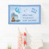 Baby-Shower Het is een jongen! Spandoek (Insitu)