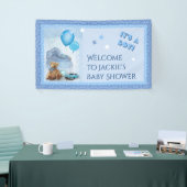 Baby-Shower Het is een jongen! Spandoek (Beurs)