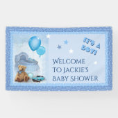 Baby-Shower Het is een jongen! Spandoek (Horizontaal)