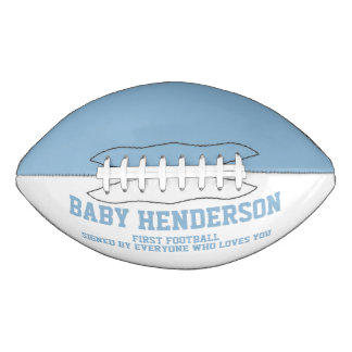 Baby Shower Het Is Een Jongen Sportief Blauw Wit E American Football