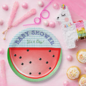 Baby shower Het is een jongen Watermeloen Borden Papieren Bordje (Feest)