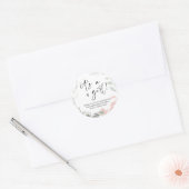 baby shower Het is een meisje dat moeder feestelij Ronde Sticker (Envelop)