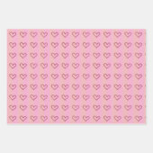 Baby shower Het is een meisje roze vogels Inpakpapier Vel (Voorkant 2)