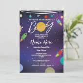 baby shower Het is een paddestoel-galaxy-feest-rak Kaart (Staand voorkant)