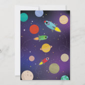 baby shower Het is een paddestoel-galaxy-feest-rak Kaart (Achterkant)