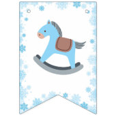 Baby shower Het is Koud Buiten Blue Boy Banner (Eerste vlag)