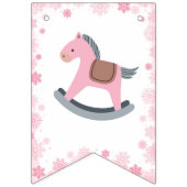 Baby shower Het is Koud Buiten Roze Meisje Banner (Eerste vlag)