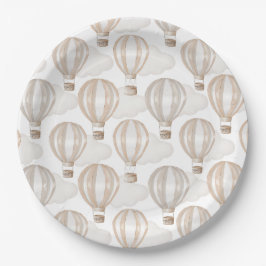 Baby Shower Hete Lucht Ballonnen Geslacht Neutraal Papieren Bordje