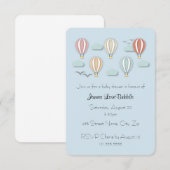 Baby shower Hete Luchtballonnen Papercut Style Kaart (Voorkant / Achterkant)