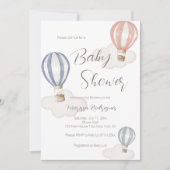 Baby shower heteluchtballonnen Genderneutraal Kaart (Voorkant)
