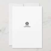 Baby shower Hibiscus Bloemen Uitnodiging (Achterkant)