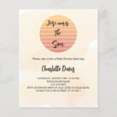 Baby shower hier komt de zoon budget uitnodiging (Voorkant)