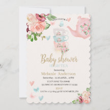 Baby shower high tea Uitnodiging