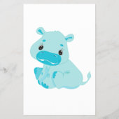 Baby shower Hippo Hoe goed je de kaart kent (Achterkant)