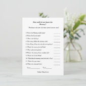 Baby shower Hoe goed ken je de mama om te zijn Kaart (Staand voorkant)