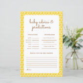 Baby shower Hoe zal het zijn? Voorspellingen Kaart (Staand voorkant)