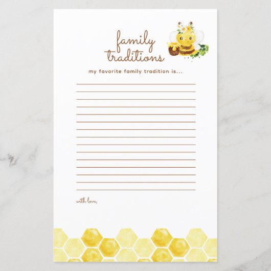 Baby shower Hoe zal het zijn? Voorspellingen Kaart (Achterkant)