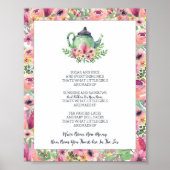 Baby shower Hoeveel bogen in de pot Poster (Voorkant)